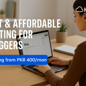 Professional blogger workspace with laptop and notebook – Host24